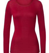 Cotton Seamless Cotton Knit Top | Red Dahlia 71620-2418